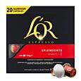 L'OR Splendente 20 package and pod for Nespresso
